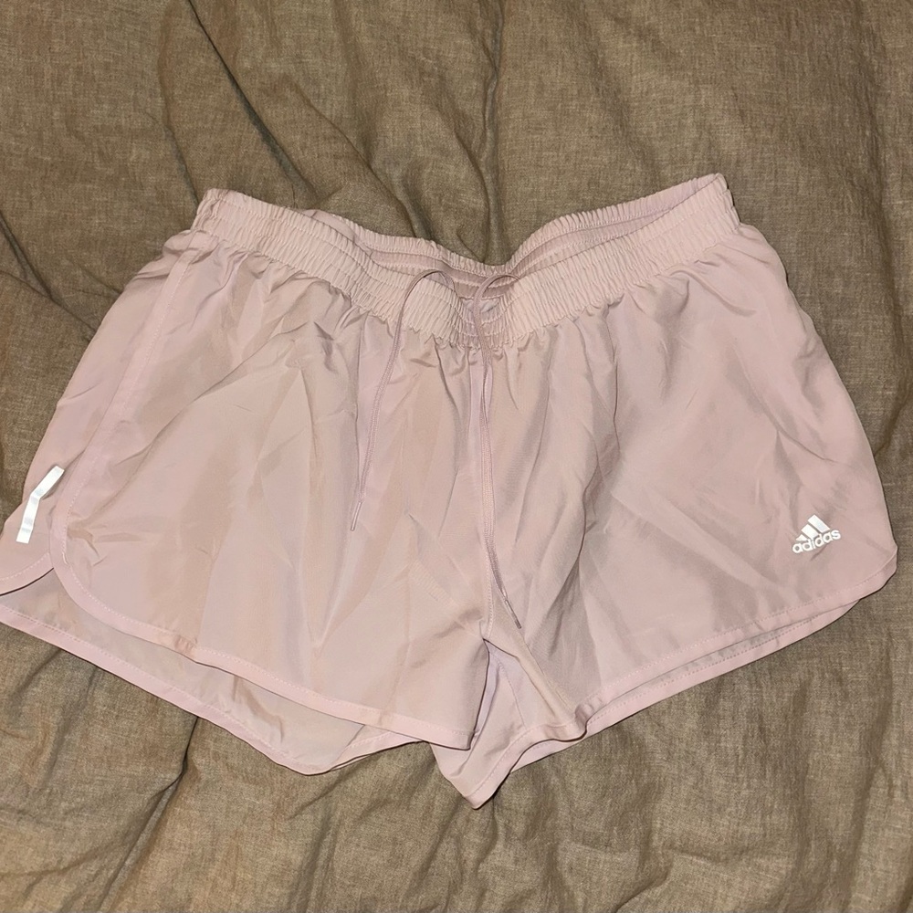 Adidas Women's Light Pink Athletic Shorts